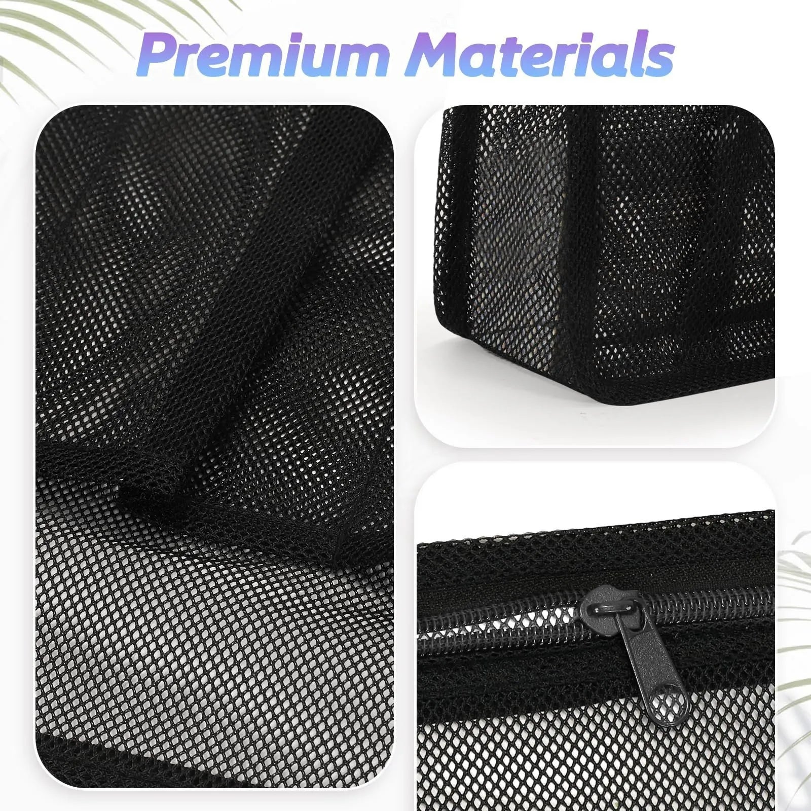 Large black and pink swimming gym bag showing separate wet and dry compartments and a mesh pocket