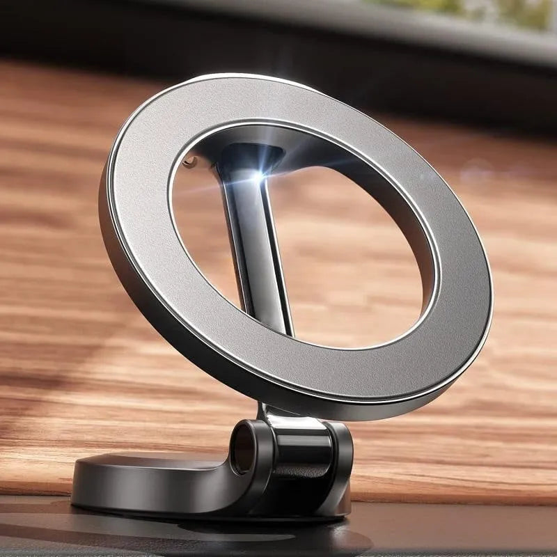Qian Colour all-metal foldable magnetic car phone mount for dashboard installation