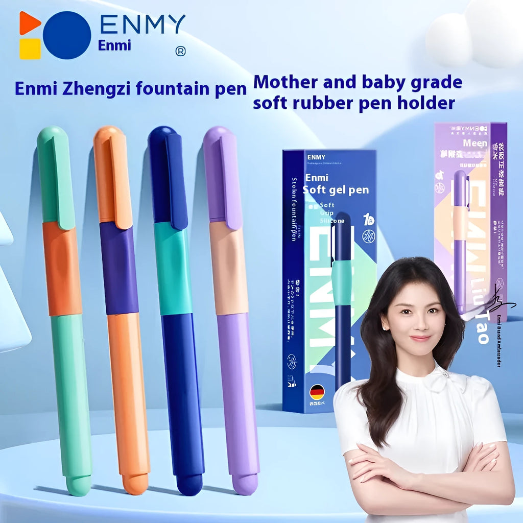Student posture correction pen in blue, green, purple and orange colour options with plastic shell construction