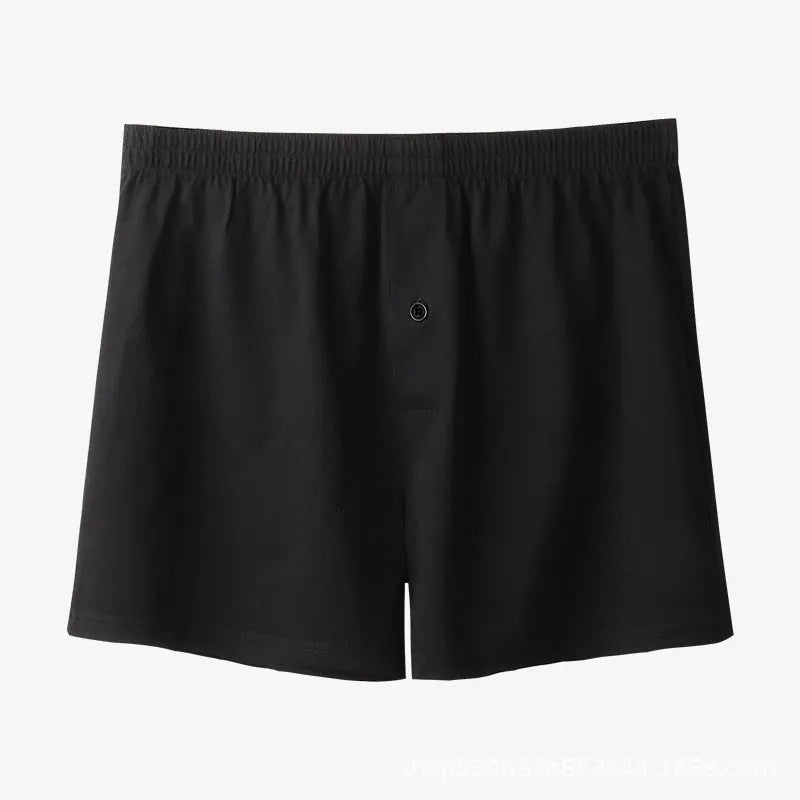 Men's pure cotton boxer shorts in light grey colour with high waist design and loose fit