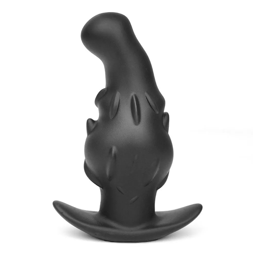 Adult liquid silicone masturbator toy in purple, gold, or black, available in S, M, L, XL sizes.