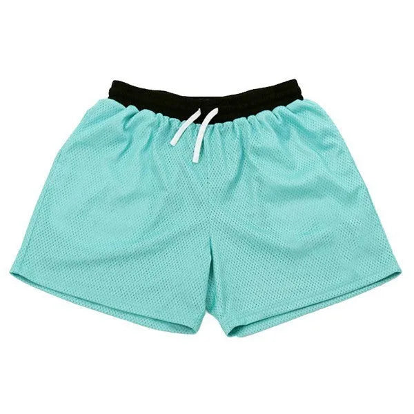 Men's mesh quick-drying shorts in solid colours for summer running and fitness