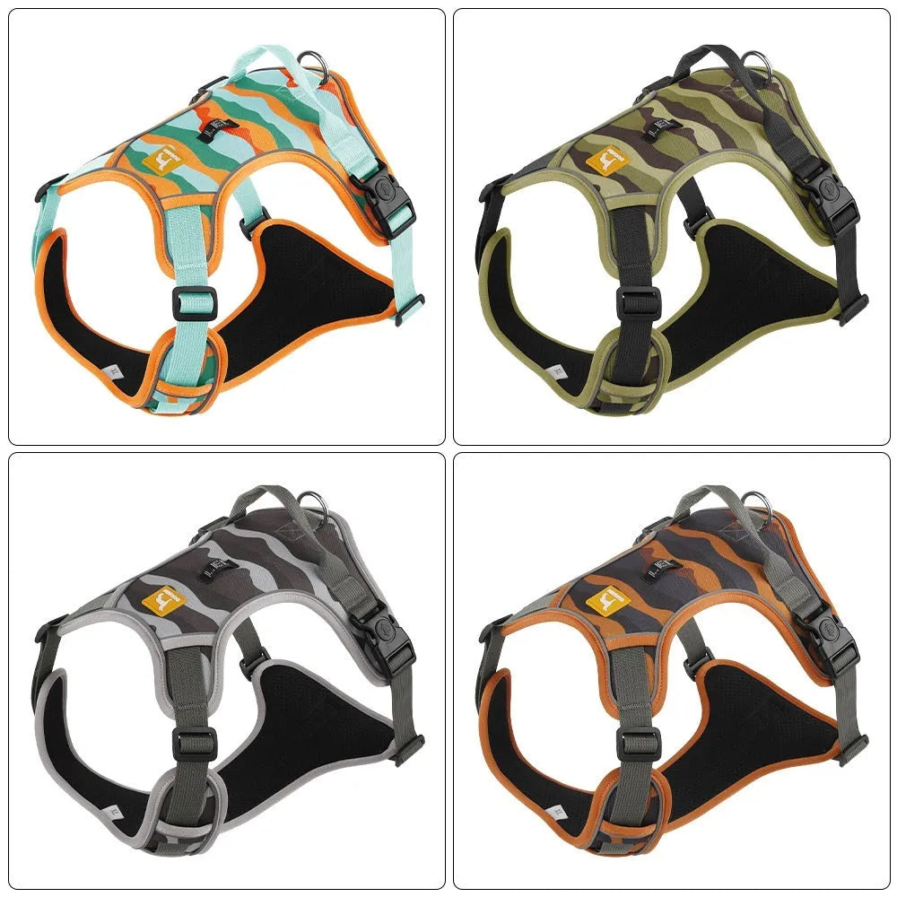 Reflective dog commuter holding rope in Oxford cloth with hand control section