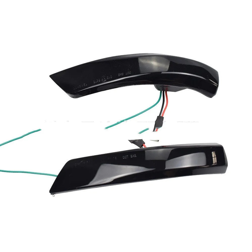 Ford Focus rearview mirror waterfall light in blue and yellow two-tone colours for 2008-2018 models