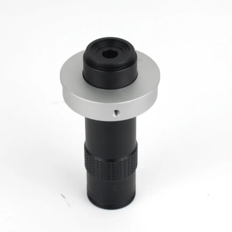 Black industrial monocular camera lens for 130x magnification inspection