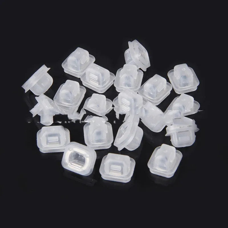 Transparent plastic interior trim fasteners for BMW E39 E38 peach wood seats