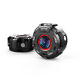 Black waterproof digital sports camera showing compact 290mm length design
