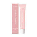 Pink lip balm butter stick with shea butter, olive oil and grape seed oil formulation