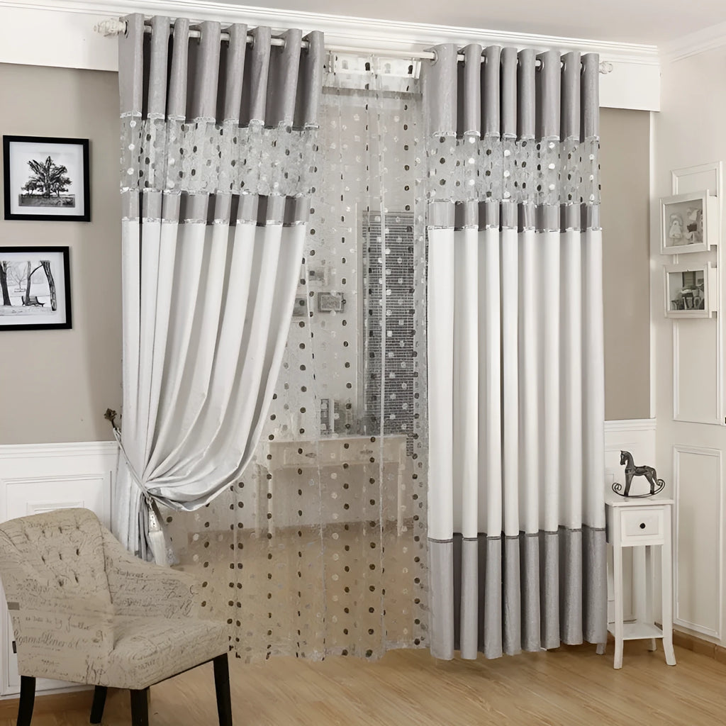 Blackout curtain panel with thermal insulation lining available in multiple width options