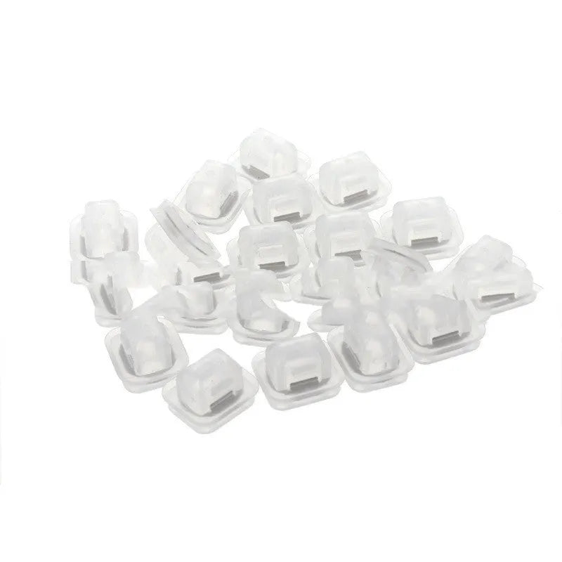 Transparent plastic interior trim fasteners for BMW E39 E38 peach wood seats