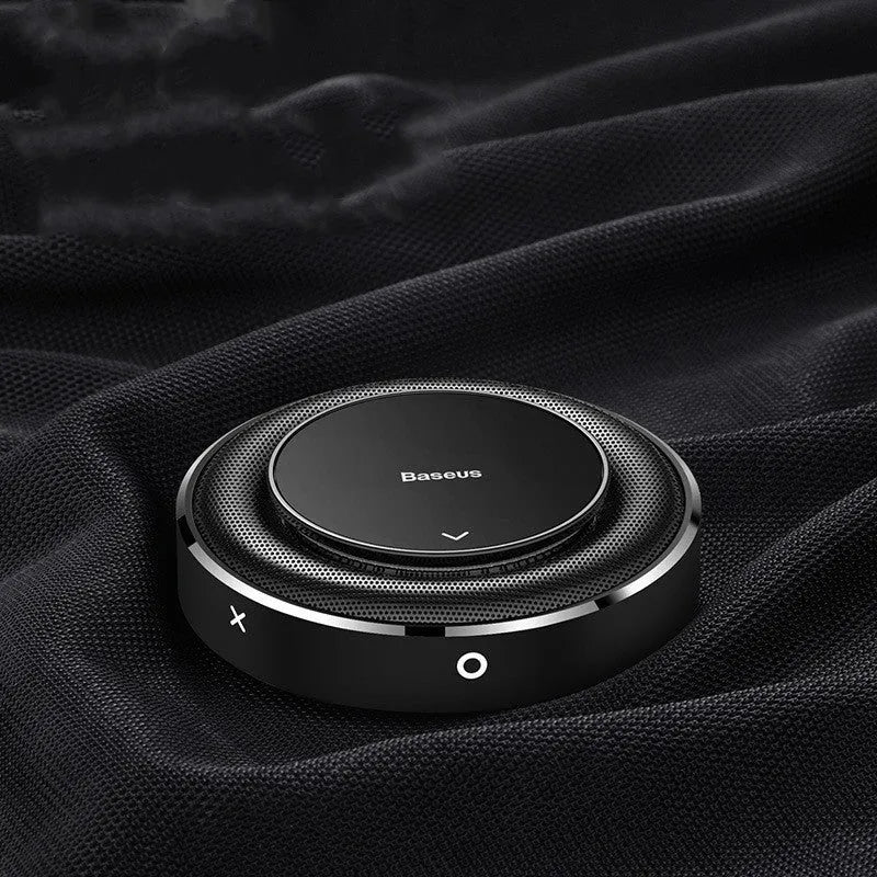 Bess round aluminium alloy car fragrance seat in black, red or silver colours