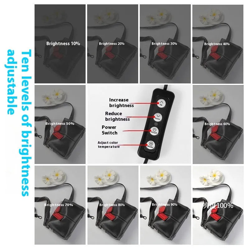 50cm studio light box with metal frame and USB plug for product photography