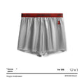 Solid colour men's polyester boxer briefs in six colours with mid-waist design