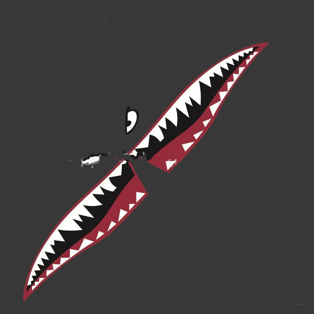 Shark series PVC body stickers in two size options for outdoor creative expression and vehicle decoration