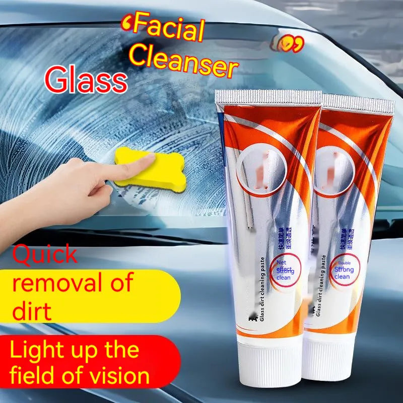 65ml car windscreen cleaning agent in white paste formula for glass oil stain removal