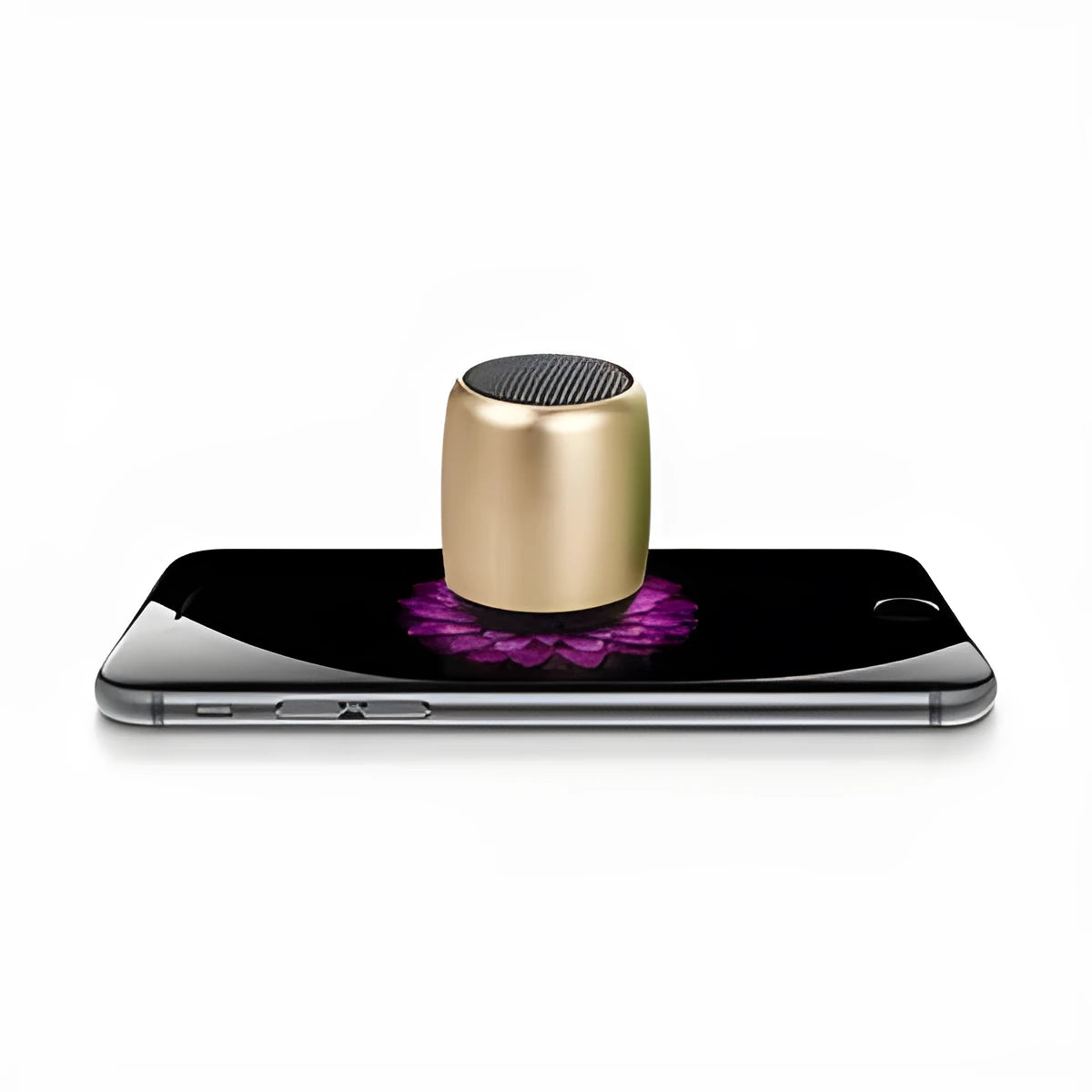 Portable outdoor mini Bluetooth speaker in choice of black, blue, gold or pink colours