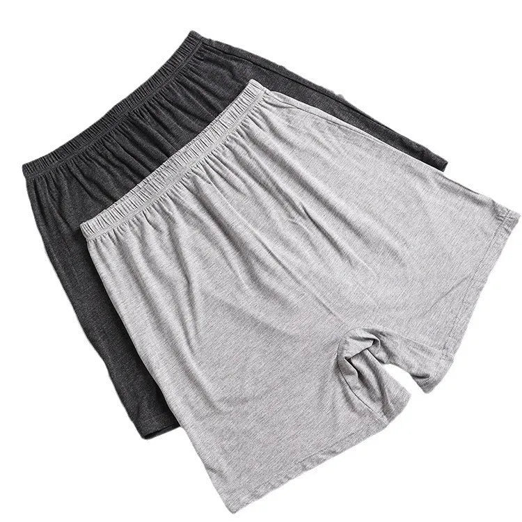 Men's solid colour modal boxers with high waist design in extended sizes XL to XXXXL