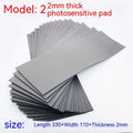 Black and grey plastic photosensitive seal mat for calligraphy and painting with three thickness options