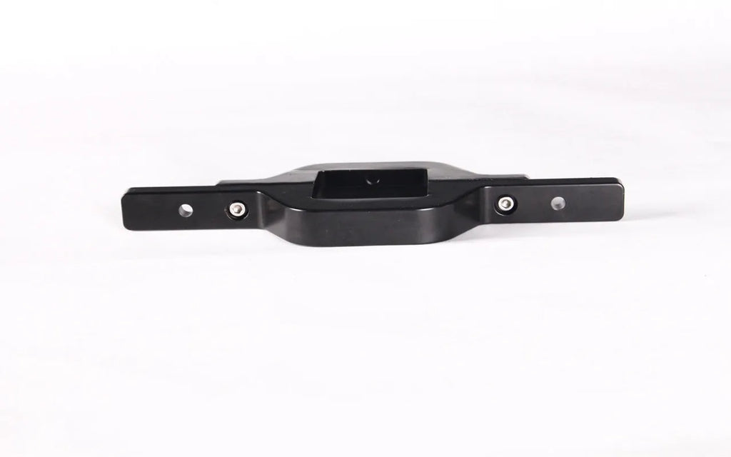 Black steel trailer hook lamp holder mounting bracket with multiple holes