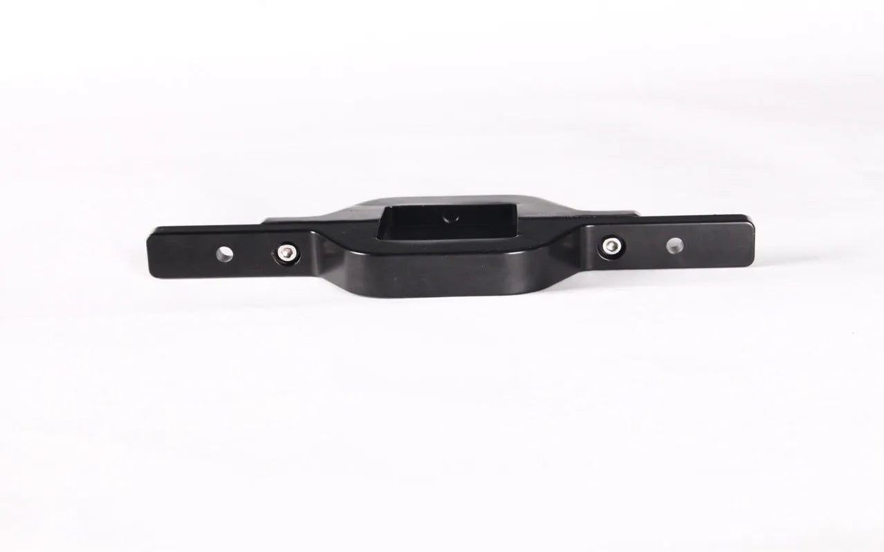 Black steel trailer hook lamp holder mounting bracket with multiple holes