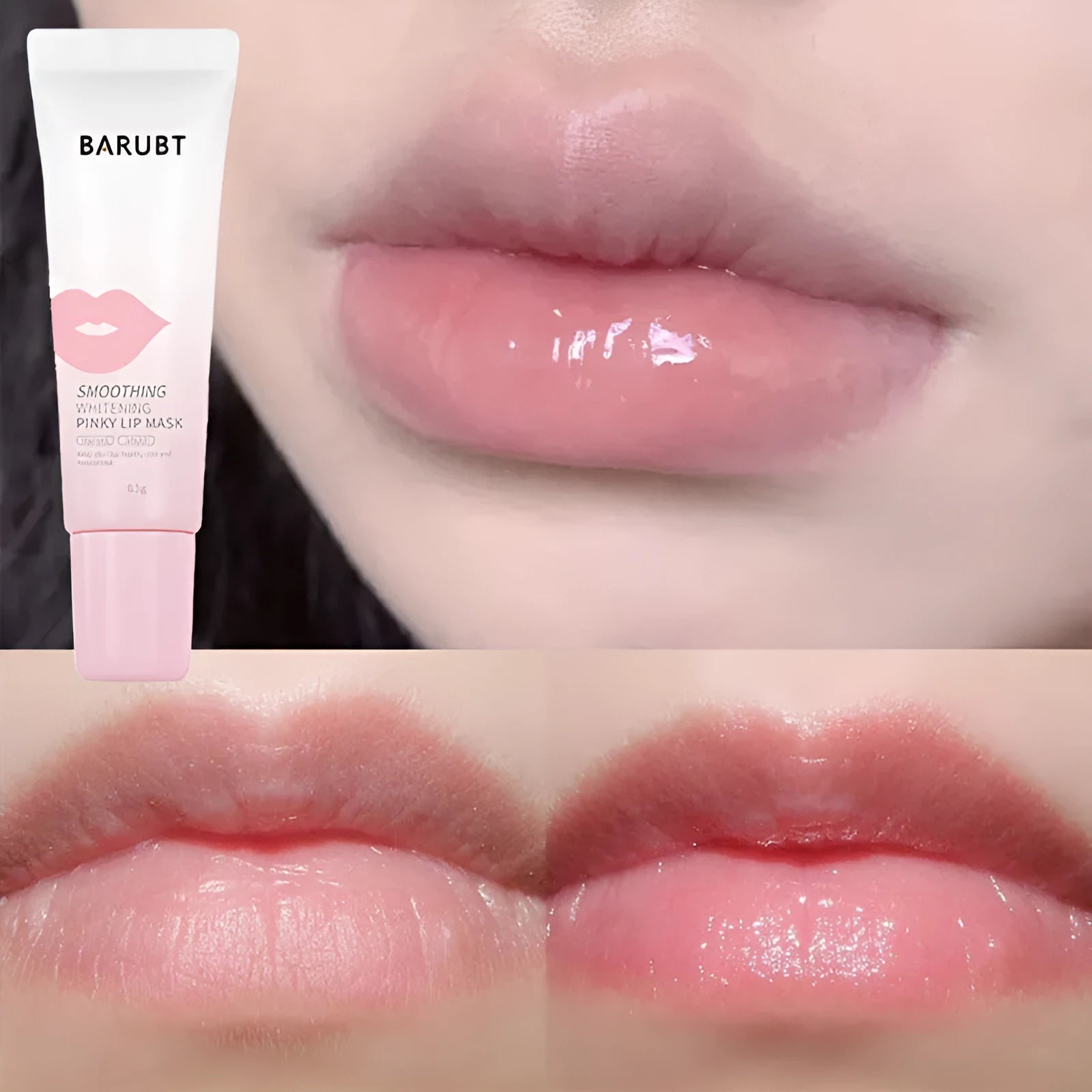 8.5g brightening moisturising lip balm tube with colour fading and melanin care properties