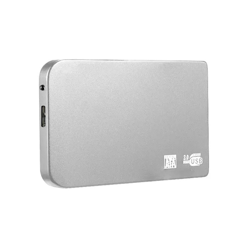 USB 3.0 external solid state drive with metal shell in black, blue, red, or silver colour options