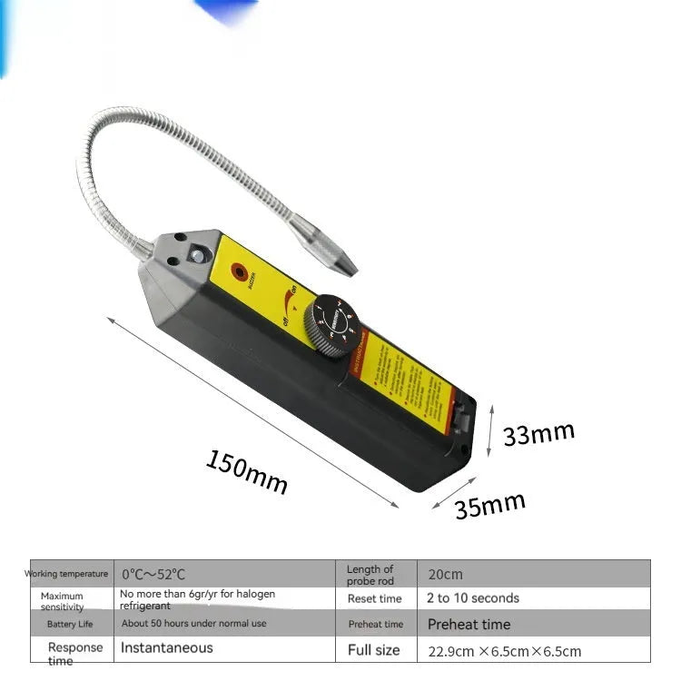 WJL-6000 electronic halogen car leak detector with 20cm probe for refrigerant systems