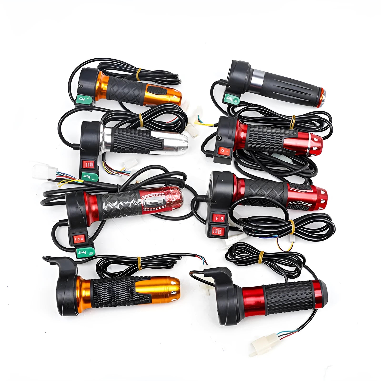 Three-wheel electric vehicle accelerator refuelling transfer handle with three-speed rotating control