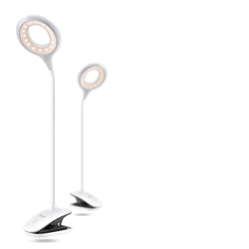 Rechargeable table lamp with touch control in green, pink, or white colour with USB charging port