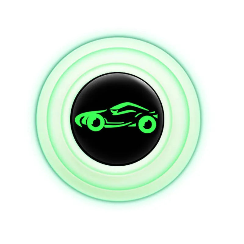 Silicone car door shock absorber pads in black and luminous styles, 20mm diameter, on car door edge.