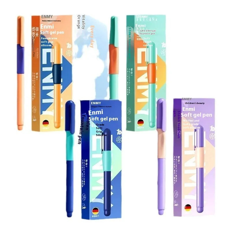 Student posture correction pen in blue, green, purple and orange colour options with plastic shell construction