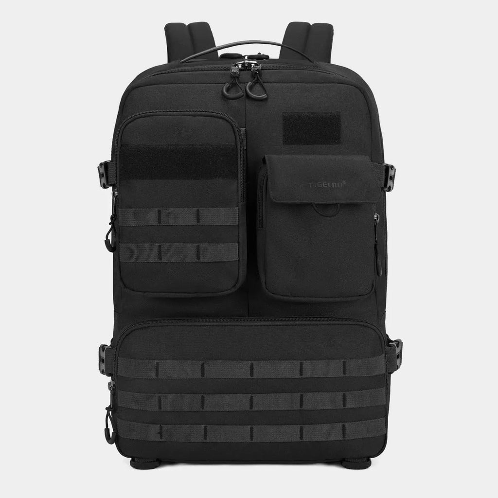 17 inch tactical backpack in Army Green, showing main compartment and straps