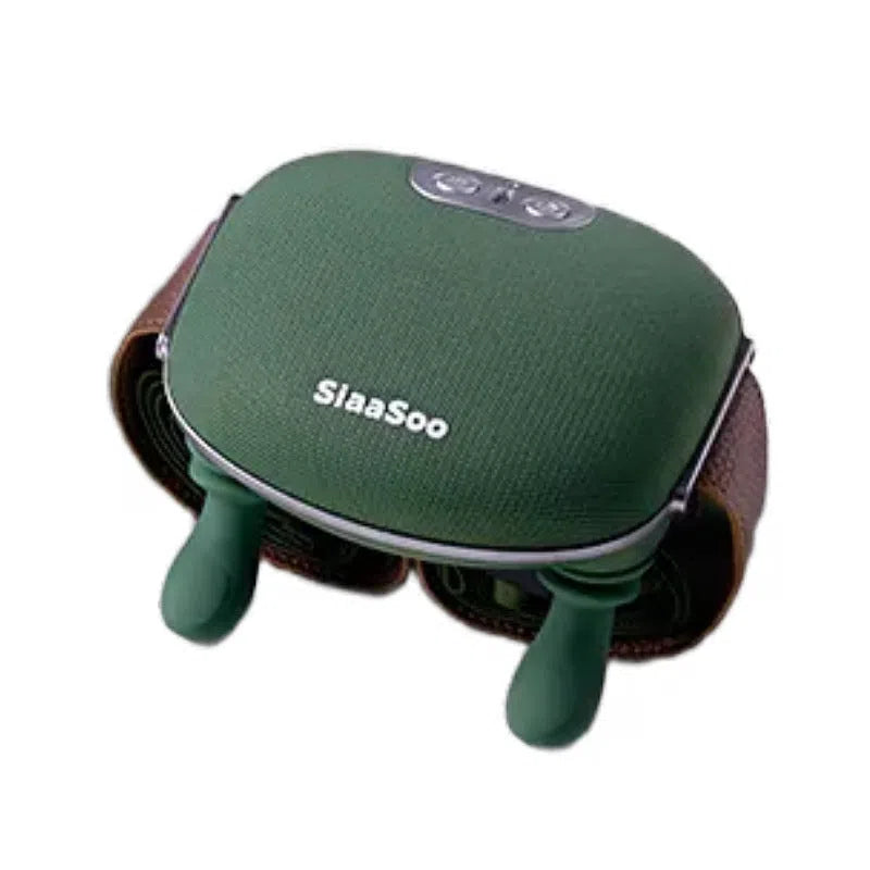 Hand shoulder cervical oblique muscle massager in N7 moss green colour with USB cable