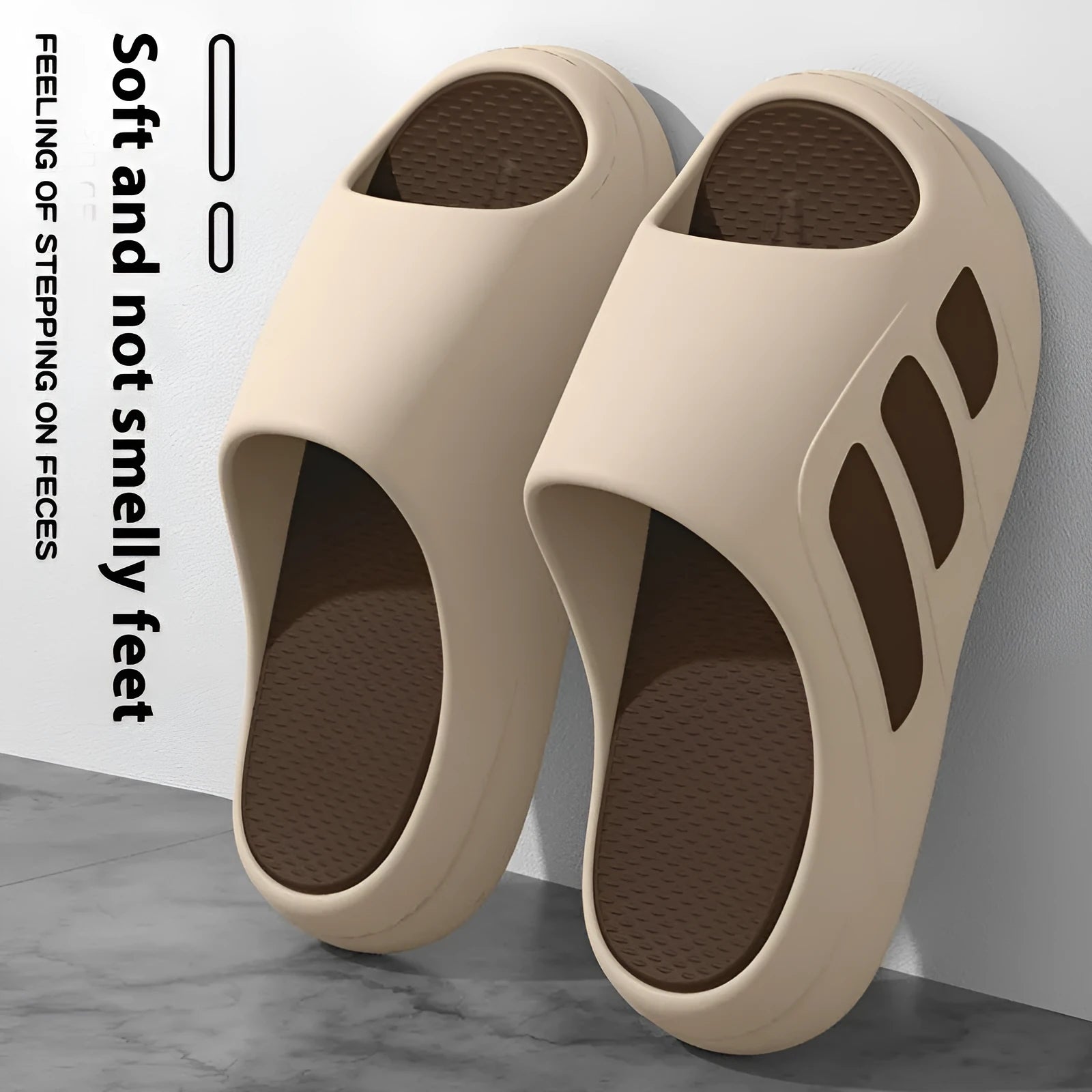 Men's EVA platform slippers in flip-flop style available in four colour options
