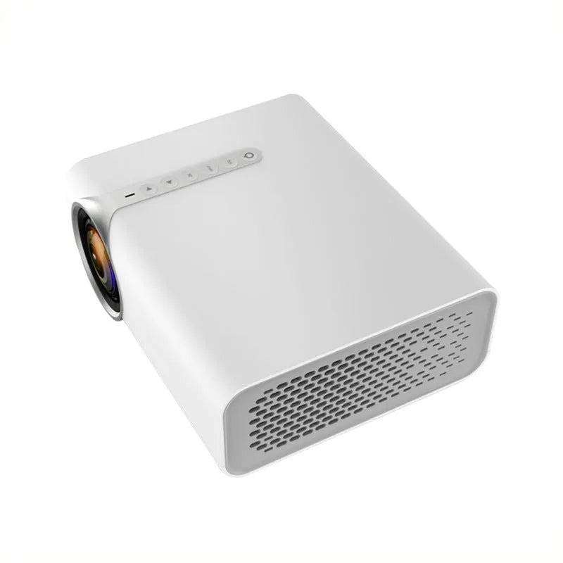 YG530 mini mobile phone projector in black or white colour with wireless same-screen function.