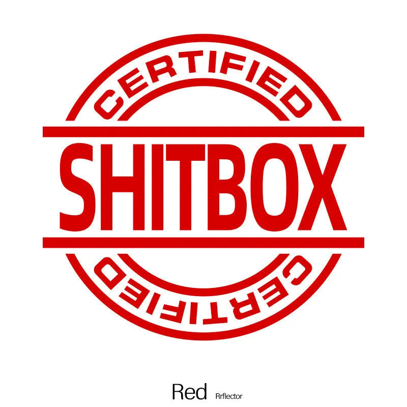 13x12cm creative vinyl car sticker shown in multiple colour options for vehicle customisation