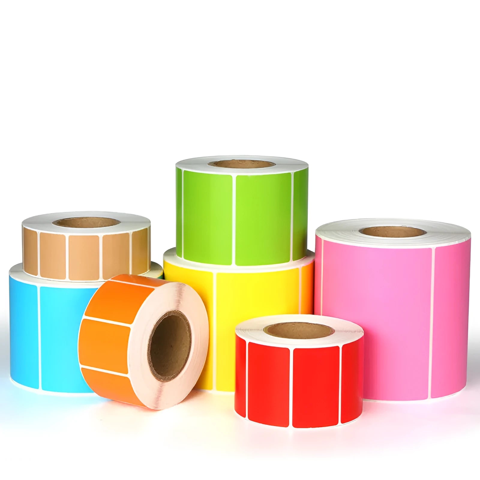 Roll of double-numbered moving tape with sequential numbers 001 to 1000, 1.5 inch width, available in seven colours
