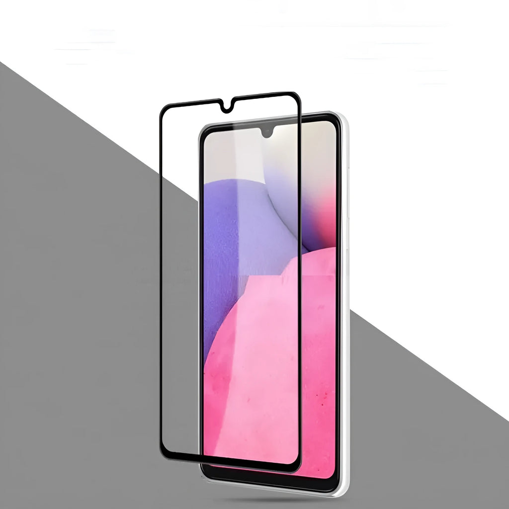 Samsung Galaxy A33 5G black tempered glass full screen protective film for front display