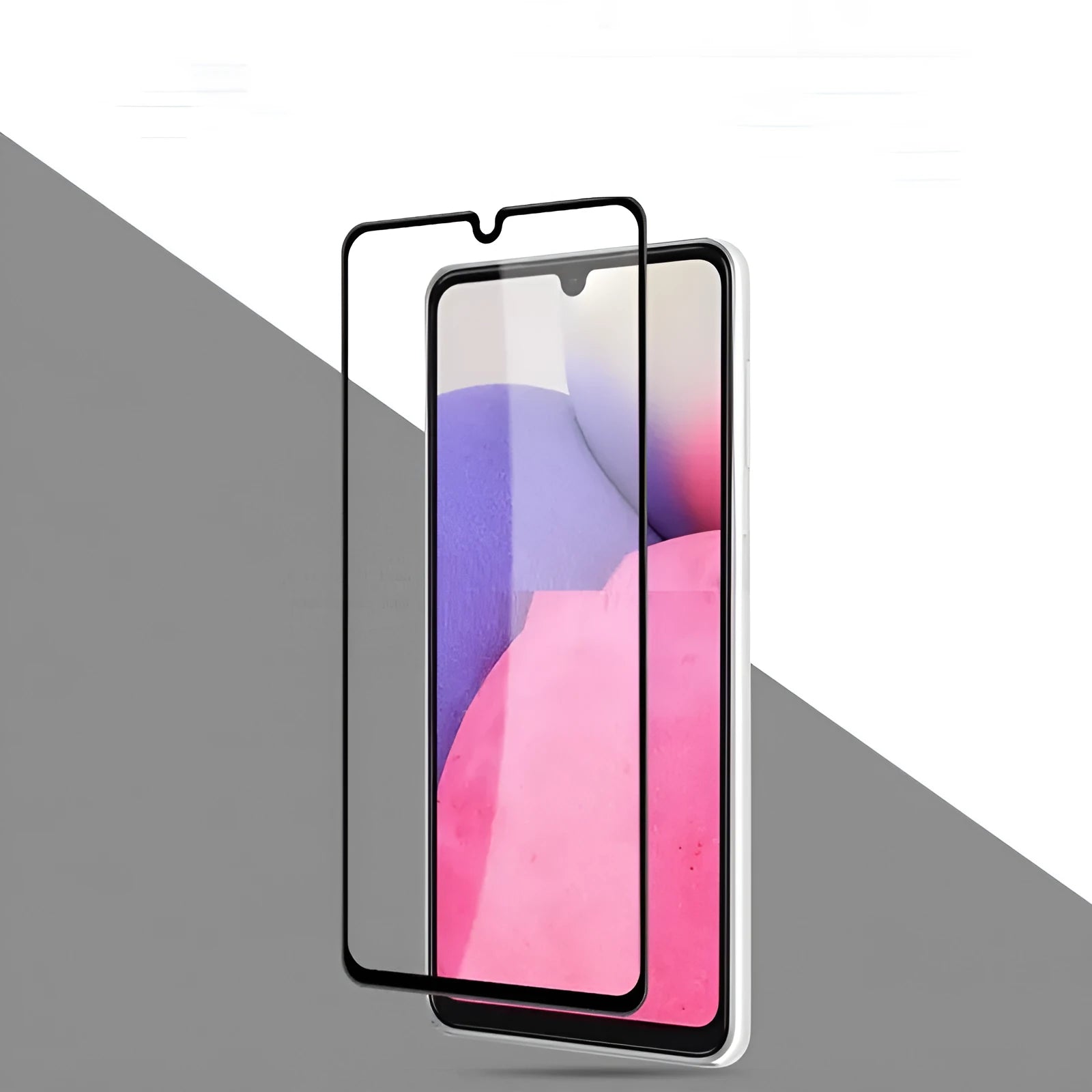 Samsung Galaxy A33 5G black tempered glass full screen protective film for front display