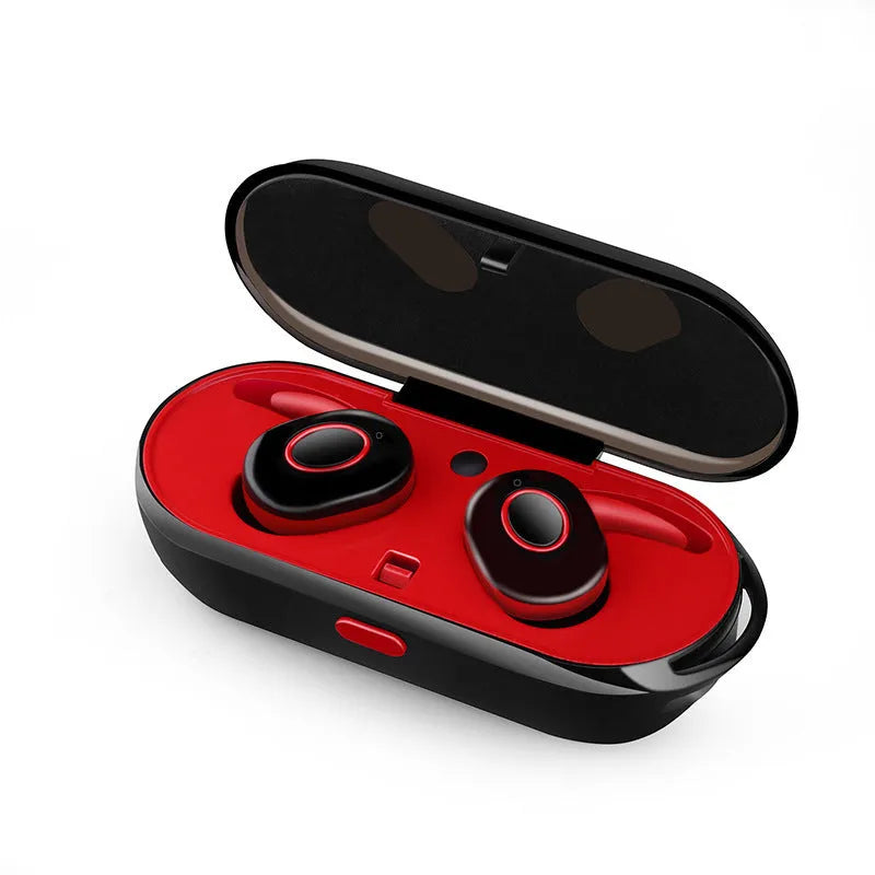 CSR Bluetooth wireless sports earbuds with noise reduction in black green red white colours