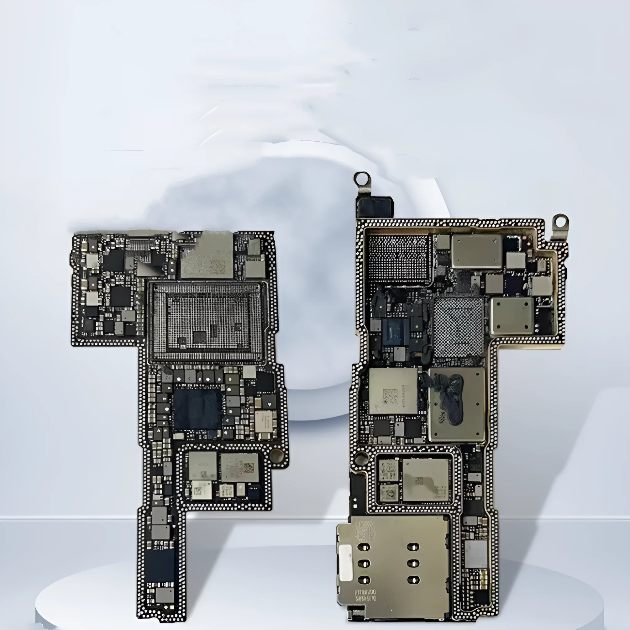 Silver iPhone 12 series motherboard replacement board for device repair