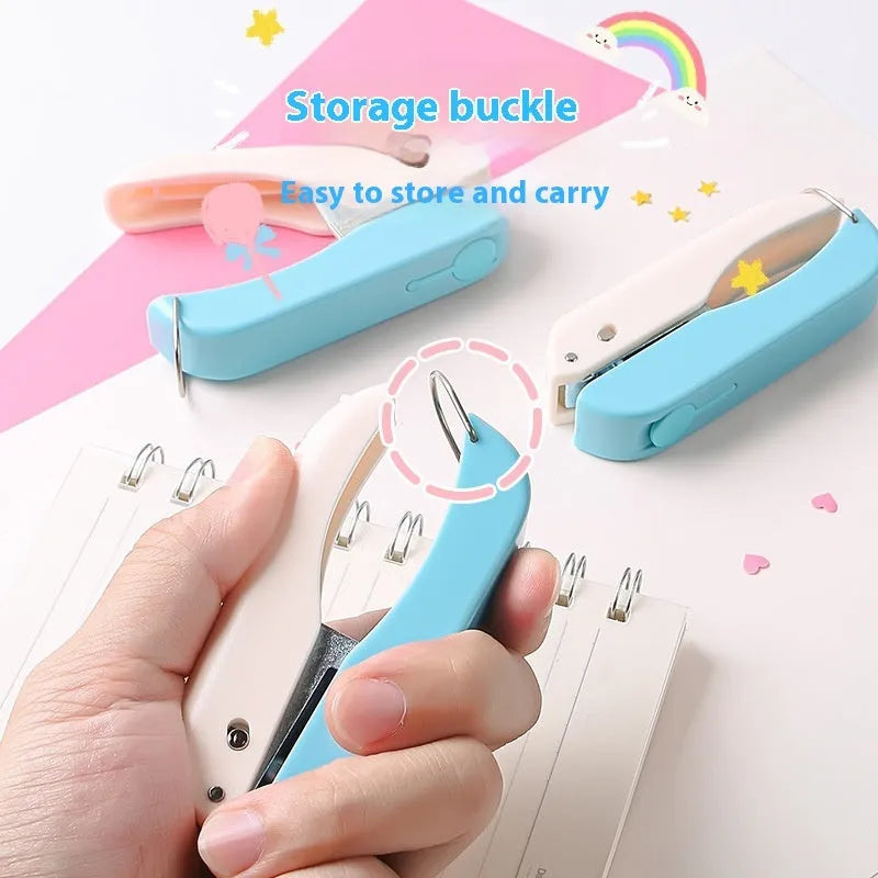 Small manual punching machine with 4mm embossed kindergarten patterns showing Love, Round and Star shapes