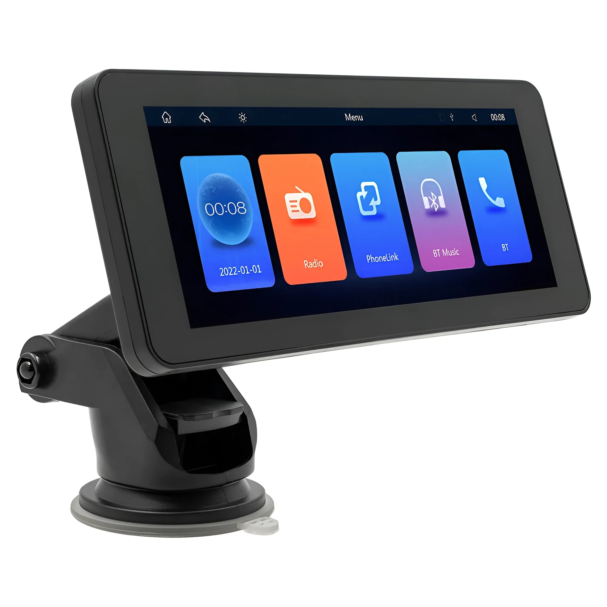 Portable wireless 6.86 inch multimedia vehicle mounted video player with plastic electronic screen and IPS display.