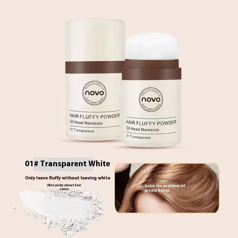 Oil control mattifying powder compact for face and hairline application in natural colour