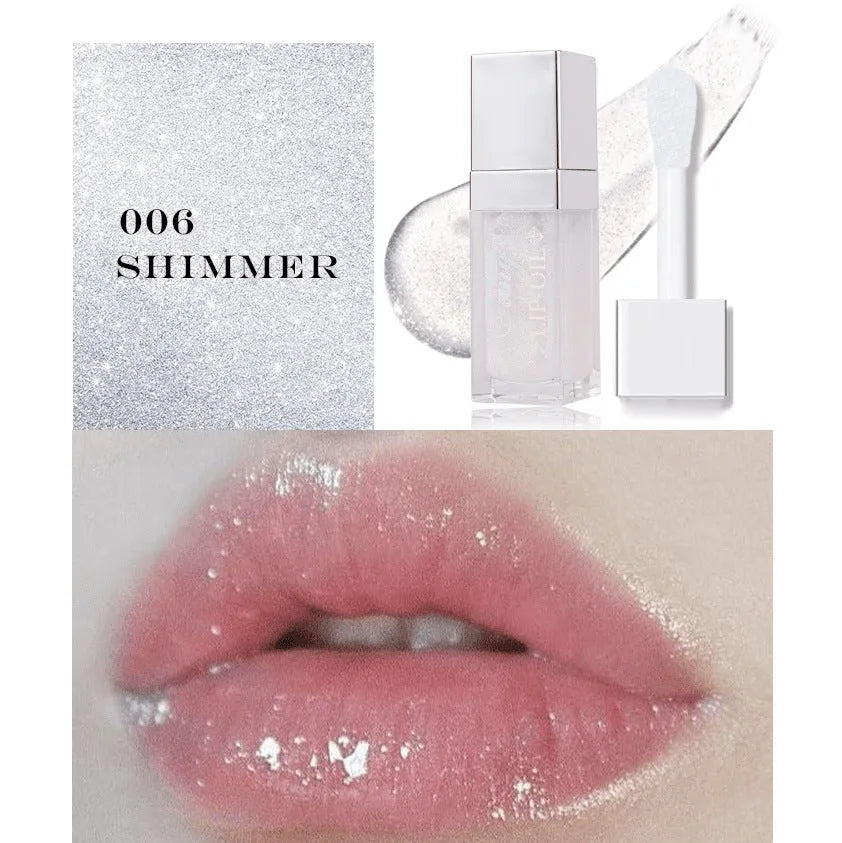 Bright Lip Gloss Mint Lipstick in five colour shades with included lip essence oil.