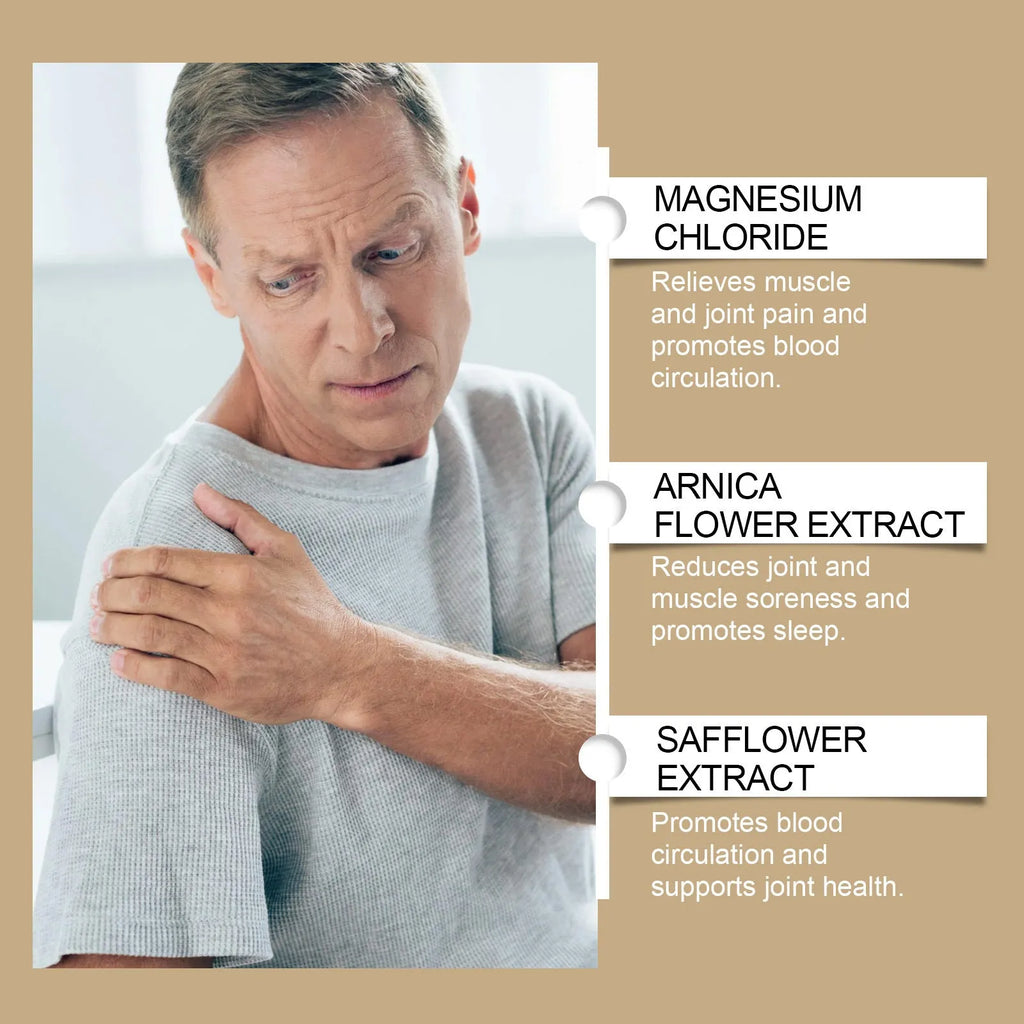 A white 114g jar of magnesium body care cream for use after exercise.