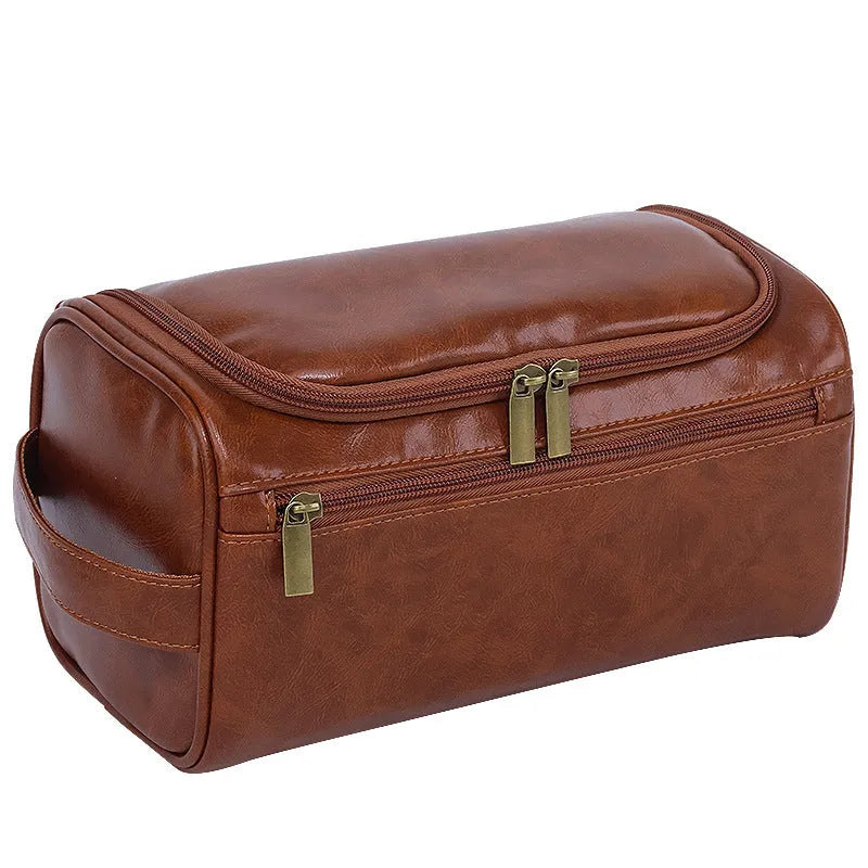 Large capacity waterproof cosmetic storage bag in European retro style