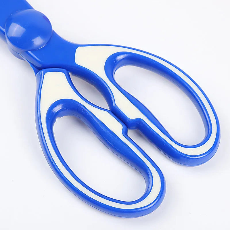 Pet poop clip with long handle tongs in yellow picking up dog waste from grass, 30x10x4cm PVC tool