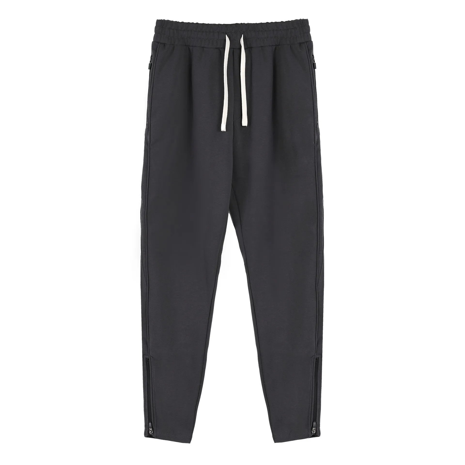 Men's cotton outdoor workout pants in sapphire blue, spring autumn running trousers