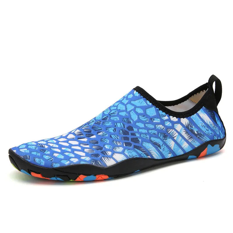 Lycra fabric beach wading shoes with EVA foam midsoles in multiple colours
